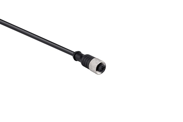 PUR Cable 5m M12*3 Female M12 Connector Cable